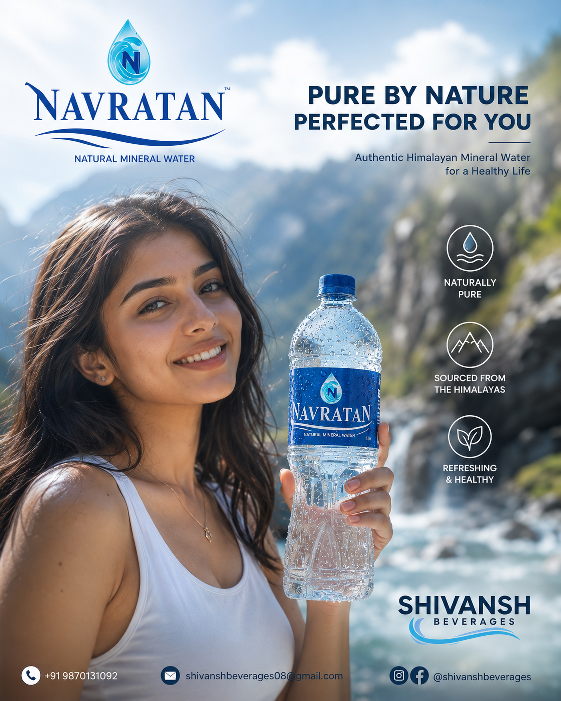 Navratan lifestyle visual with mountain backdrop